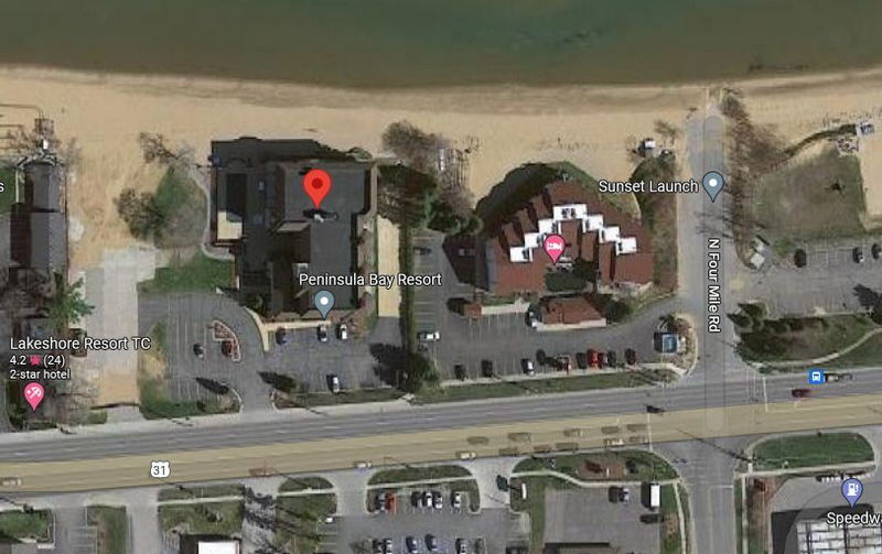 Beachcomber Resort (Beachcomber Motel, Travel Lodge) - Aerial Map